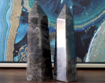 Medium Smokey Quartz Towers - Root Chakra