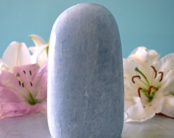 Blue Calcite Freeform - Throat, Third-Eye Chakra