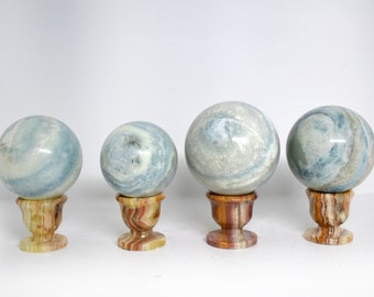 Blue Calcite Spheres