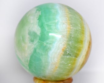 Pistachio Calcite Spheres  (Green Caribbean Calcite)