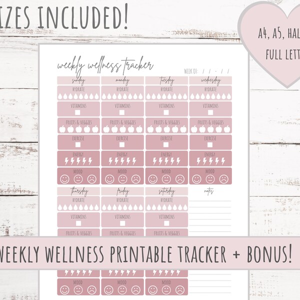 Printable A5 Planner - Etsy