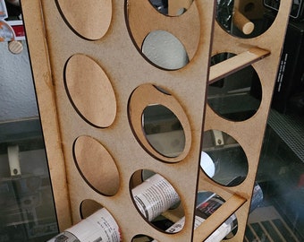 Estante de almacenamiento de rollos de vinilo. 8 rollos