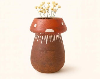 Pilzvase, Fliegenpilz Vase, Blumenvase