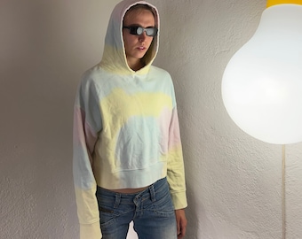 Sudadera con capucha de algodón de azúcar Frankie's Bikinis Tye Dye Pastel Pequeño