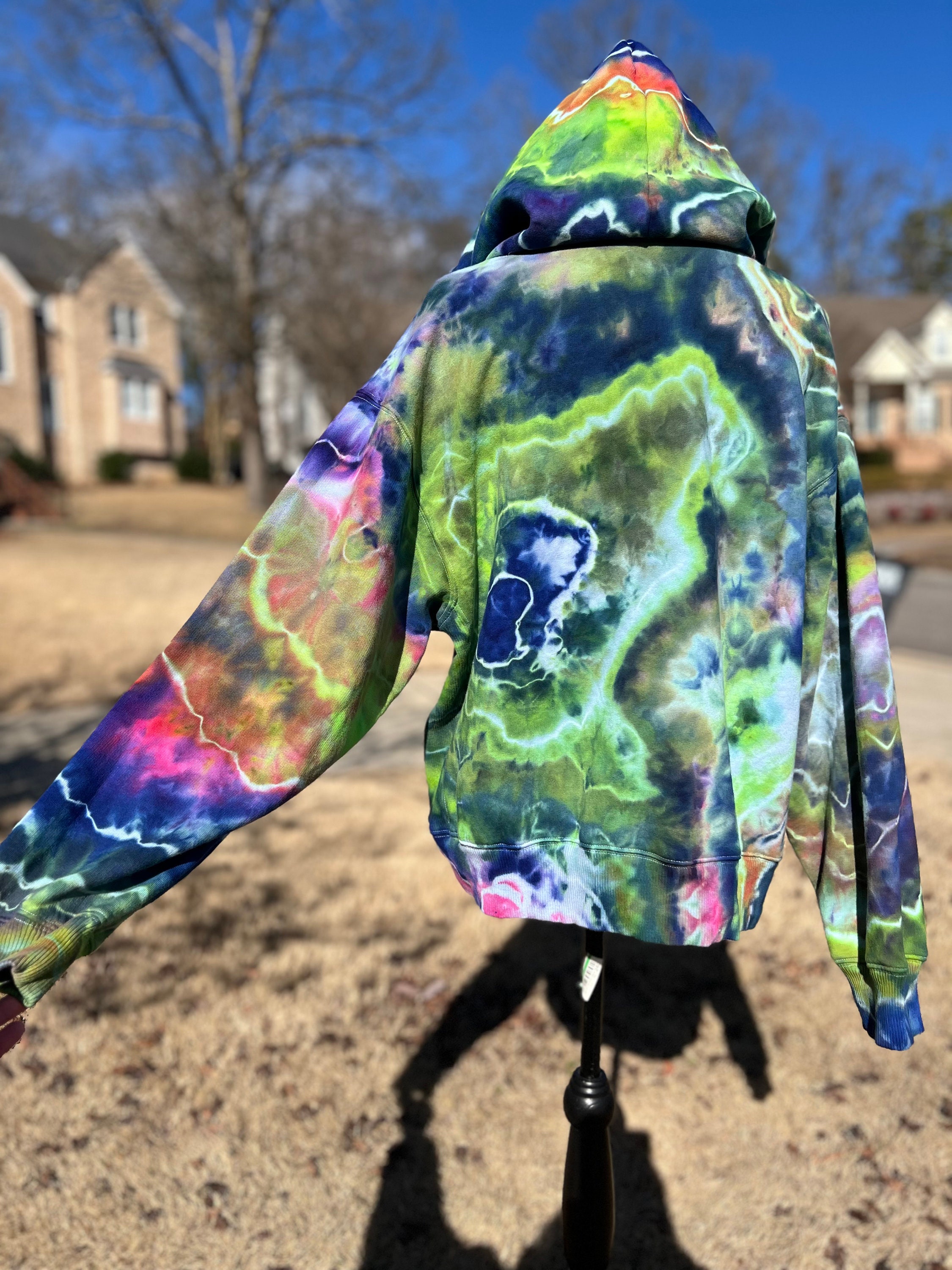 Tie dye hoodie xxl sale
