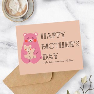 Momma Bear: Carte postale fête des mères