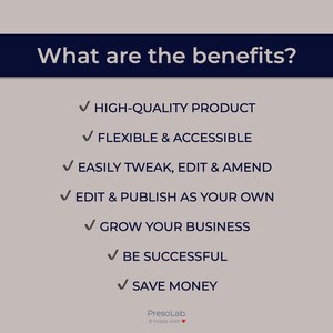 POWERPOINT BOOKLET TEMPLATE Instant Digital Editable Etsy