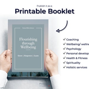 POWERPOINT BOOKLET TEMPLATE Instant Digital Editable Etsy