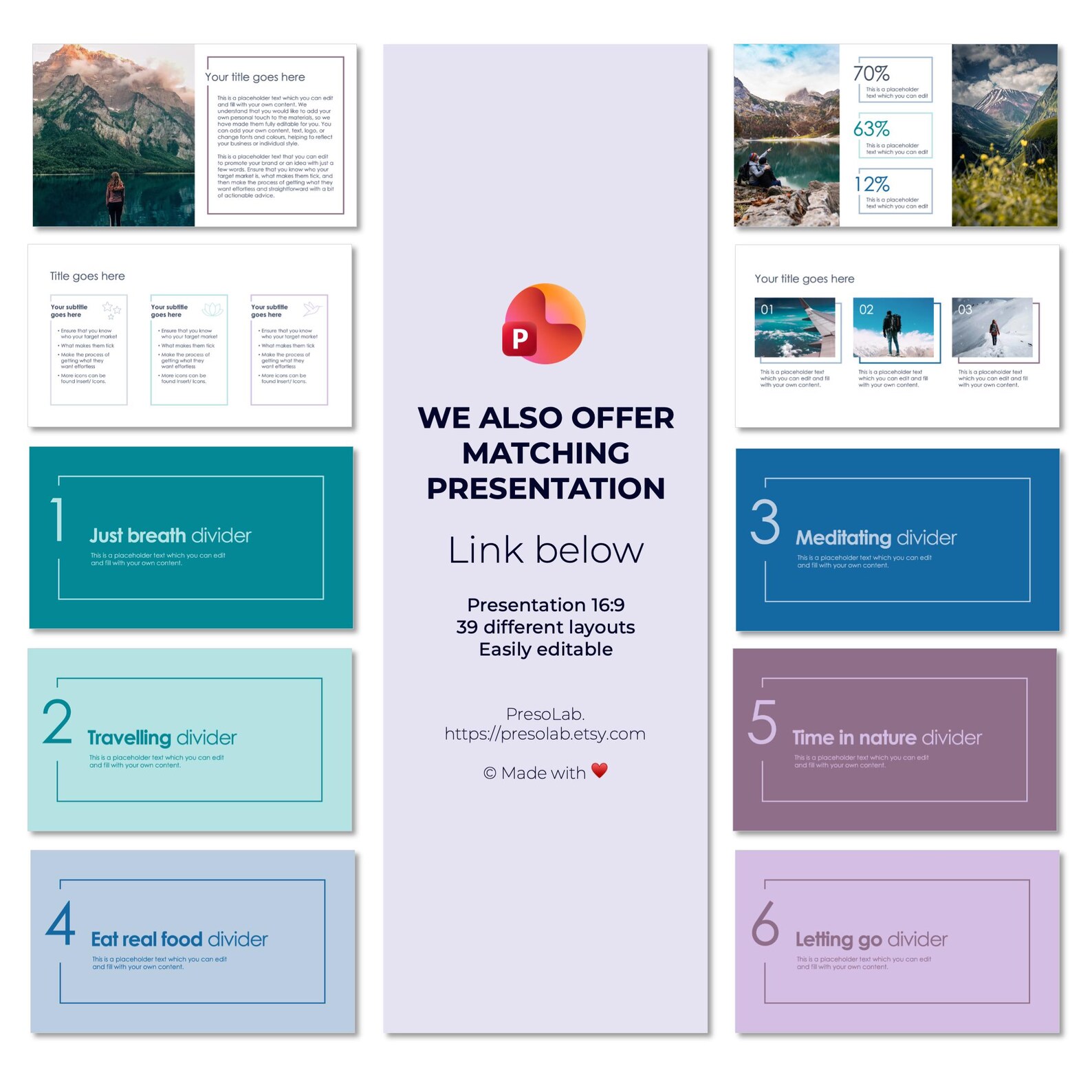 POWERPOINT BOOKLET TEMPLATES – Instant Digital Editable Download ...