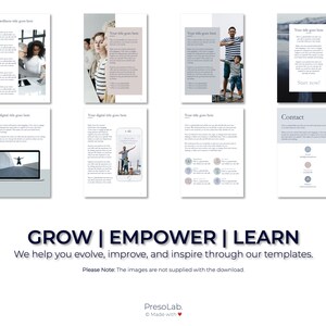 POWERPOINT BOOKLET TEMPLATE Instant Digital Editable Etsy