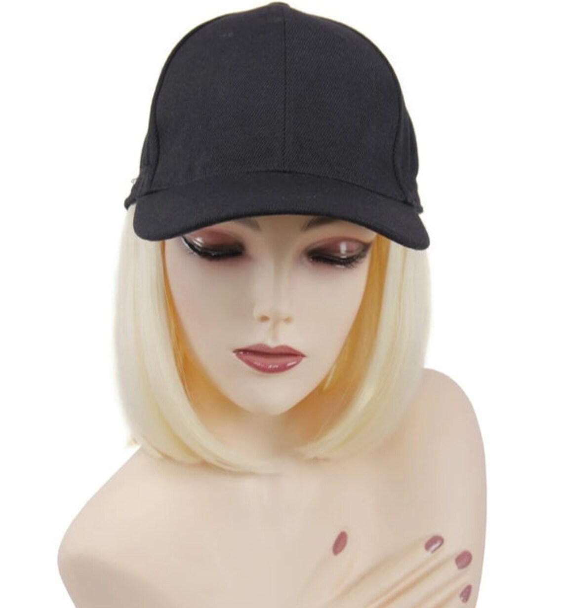 Cap Wig Cap Hair wig Women's hat with Hair attached Wig Etsy