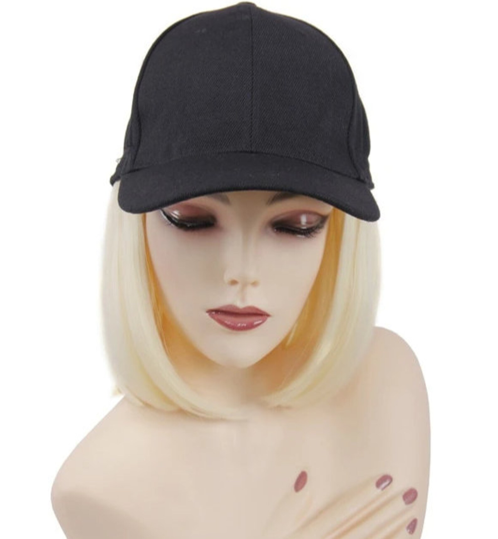 Cap Wig Cap Hair wig Women's hat with Hair attached Wig Etsy
