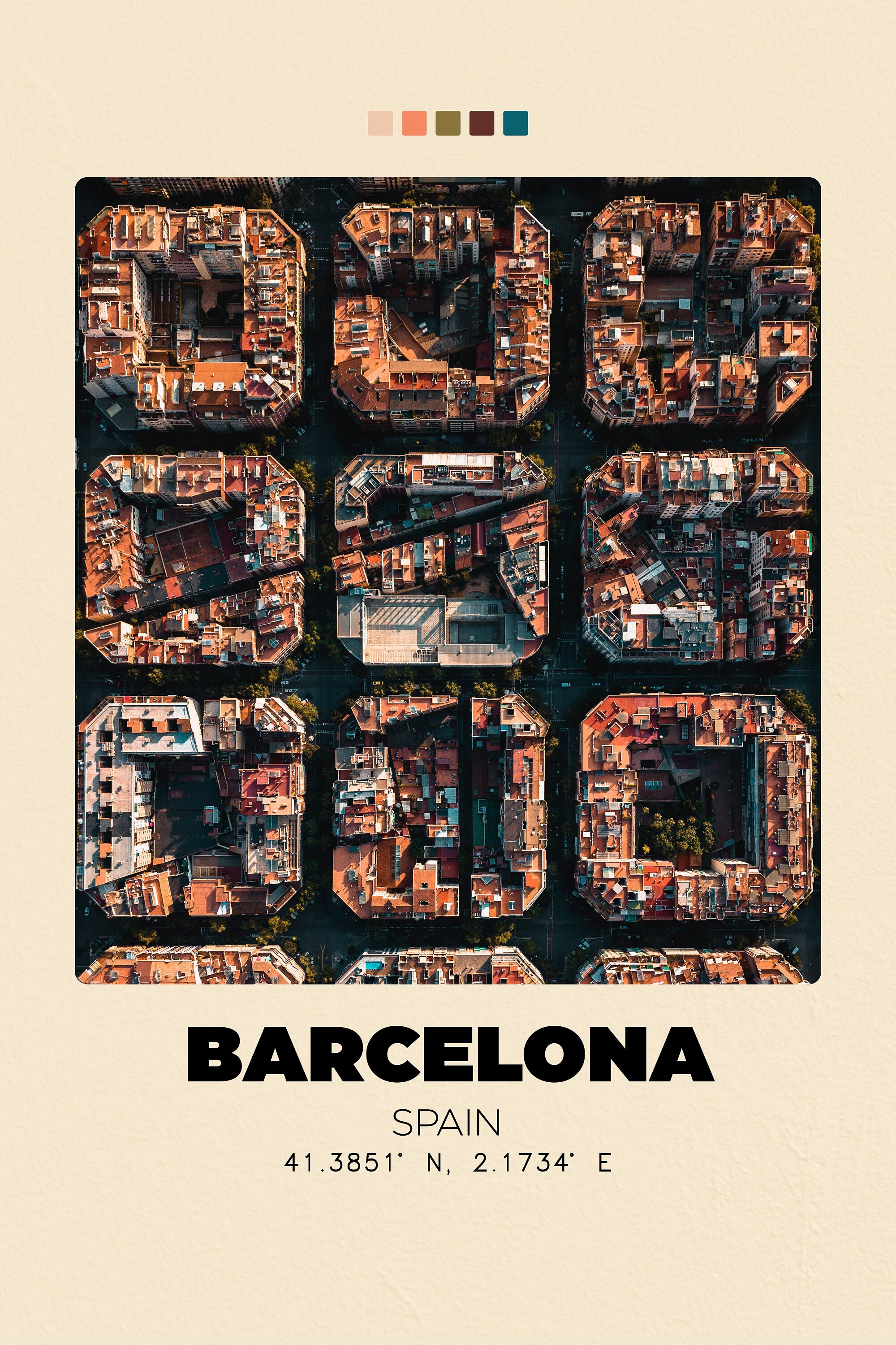 Barcelona Print Barcelona Wall Art Barcelona Poster Etsy