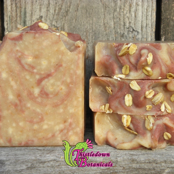 Oatmeal Cinnamon Soap - all natural soap - naturally scented bar soap - soothing oatmeal skincare
