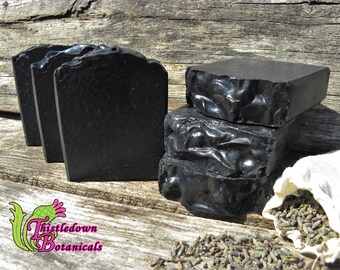 Charcoal Facial Soap - all natural soap - charcoal soap - tea tree oil soap - cold process - herbal facial bar