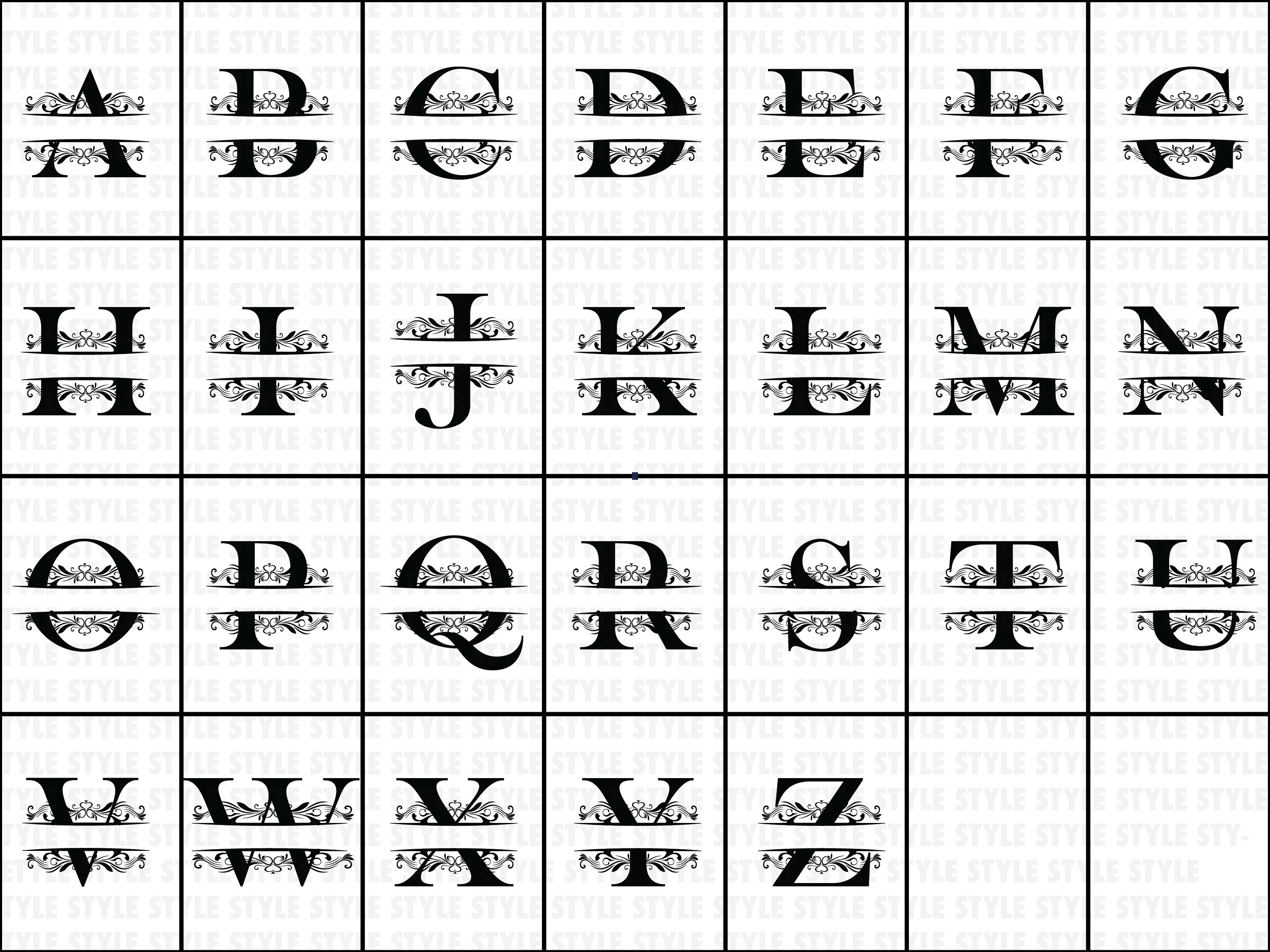 Split Monogram SVG Serif Embroidery Font Fancy Letters Font Last split-monogram-svg-serif-embroidery-font-fancy-letters-font-last