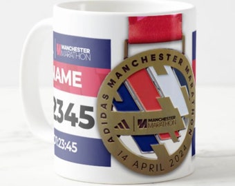 PERSONALISED 2024 Manchester Marathon Mug