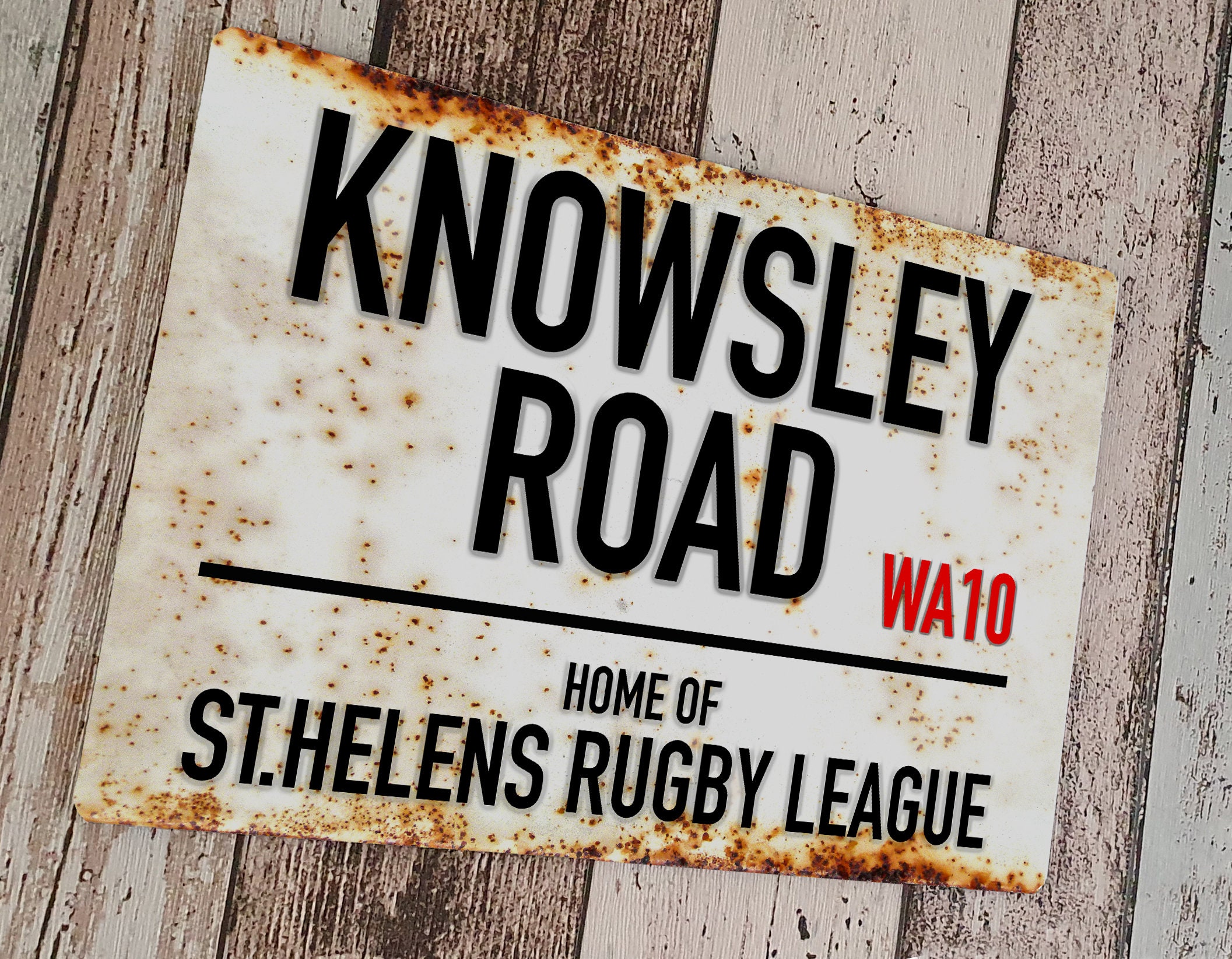 Knowsley Road st.helens RL Vintage Street Sign Etsy UK