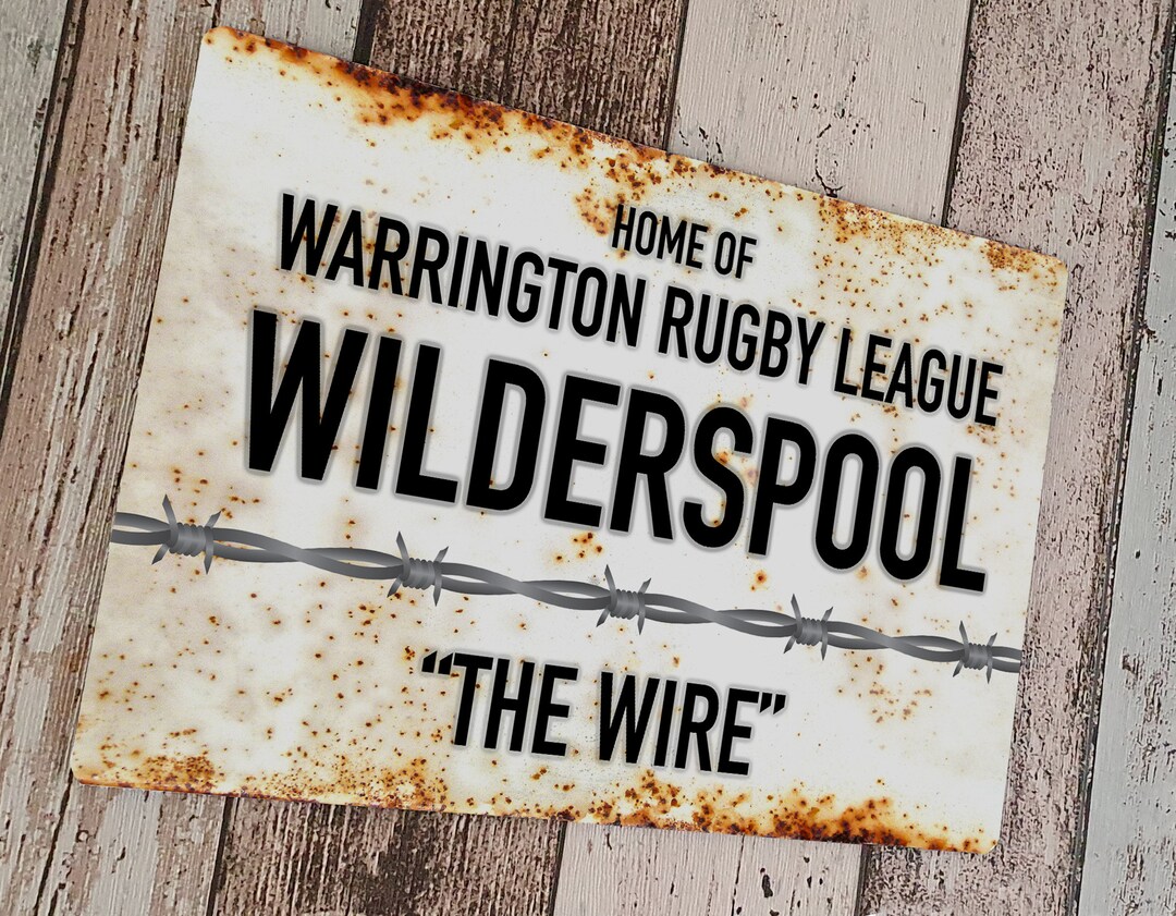Wilderspool (warrington Wolves) Vintage Street Sign - Etsy UK
