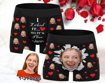Custom Face Boxer Briefs: Personalized Photo Underwear Gift