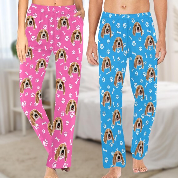 Dog face pajama pants hotsell