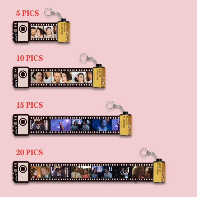 Custom Film Roll Keychain Personalized Camera Roll Keychain Etsy