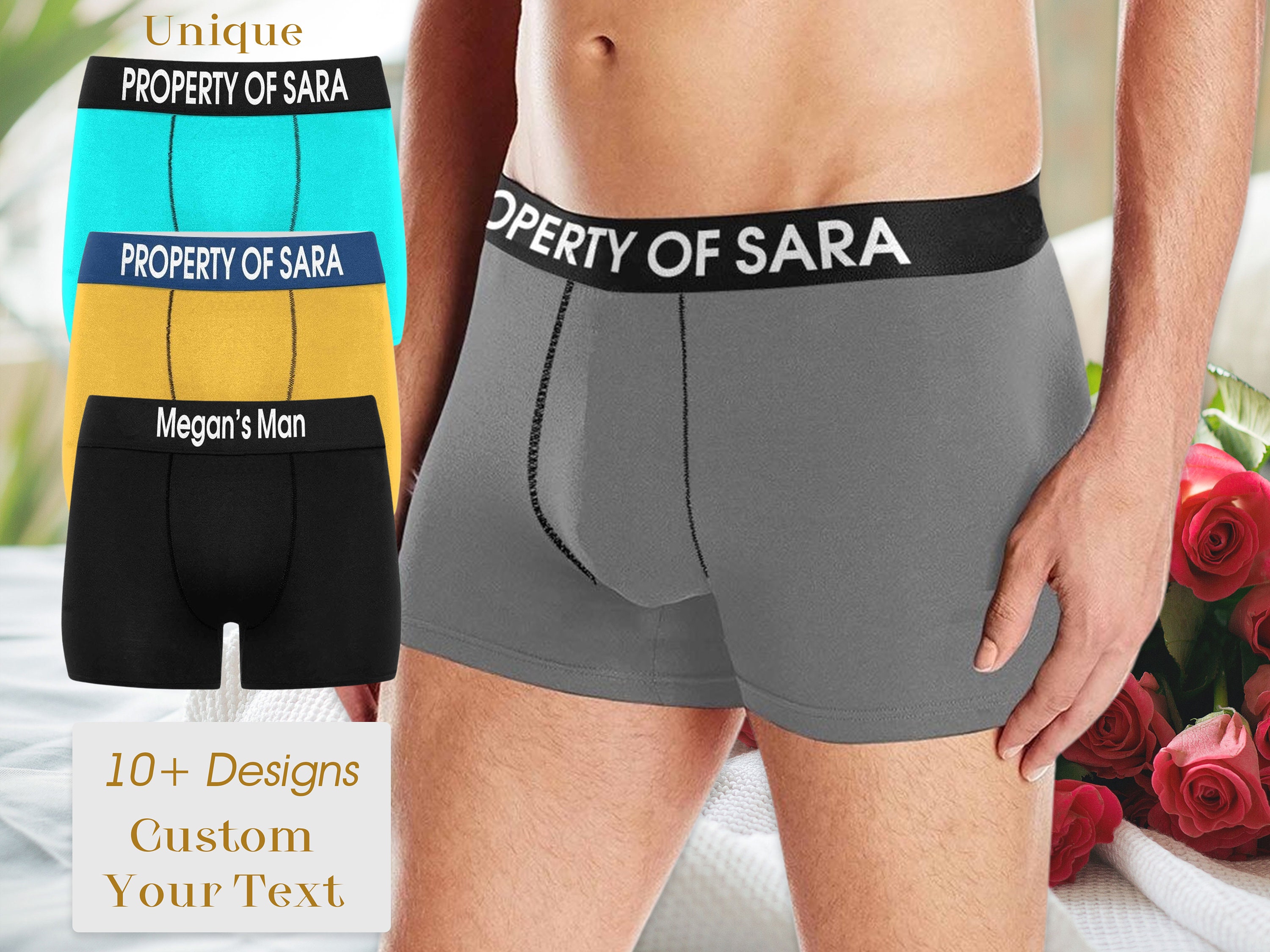 Personalize your own Men's Boxer Briefs, FAST SHIPPING