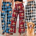 Personalized Photo & Name Pajamas,Custom Pajama Pants Men Women,Custom Dog Photo Pajamas, Family Couple Pajamas,Pet Portrait Pajamas Socks