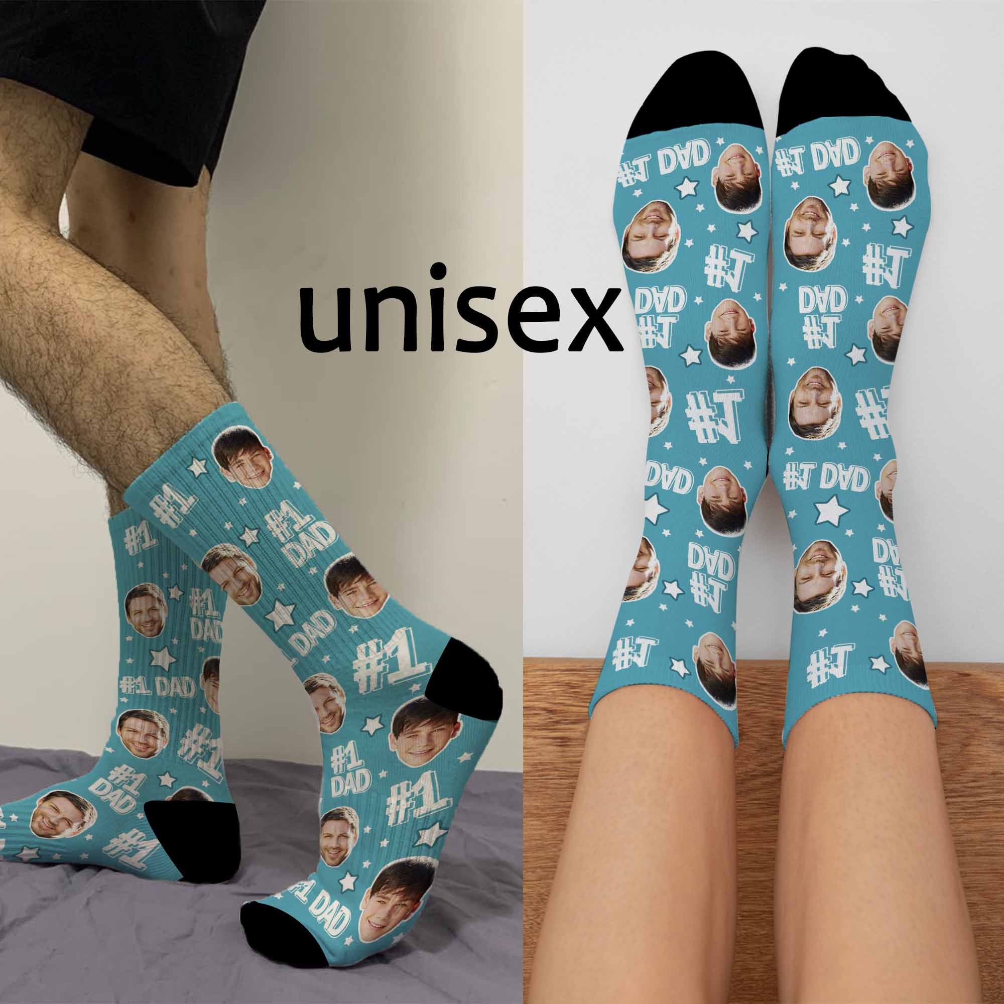 Custom Dad Socks with Face Custom Socks Father Day Etsy