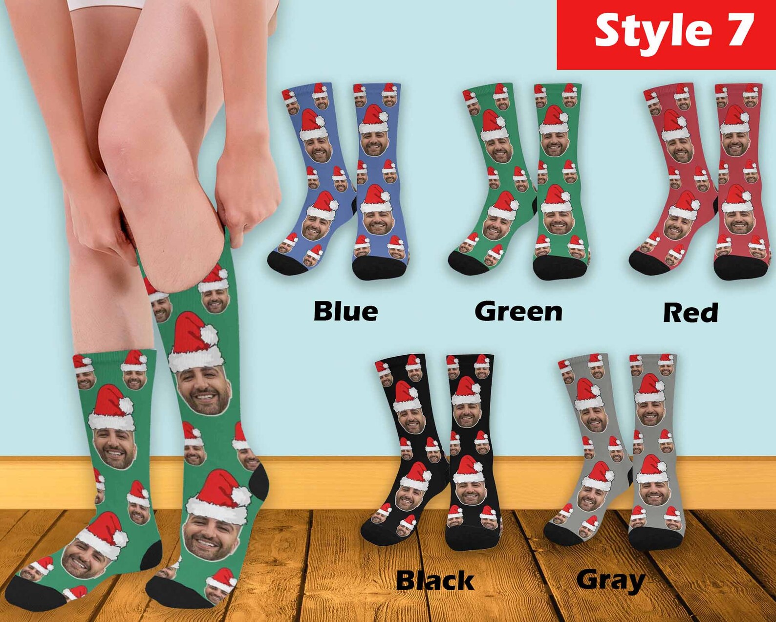 Custom Socks With Face & Name Personalized Socks for Etsy