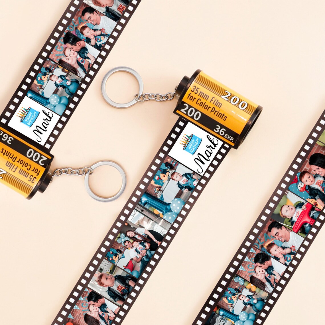 Custom Film Roll Keychain Personalized Camera Roll Keychain Etsy