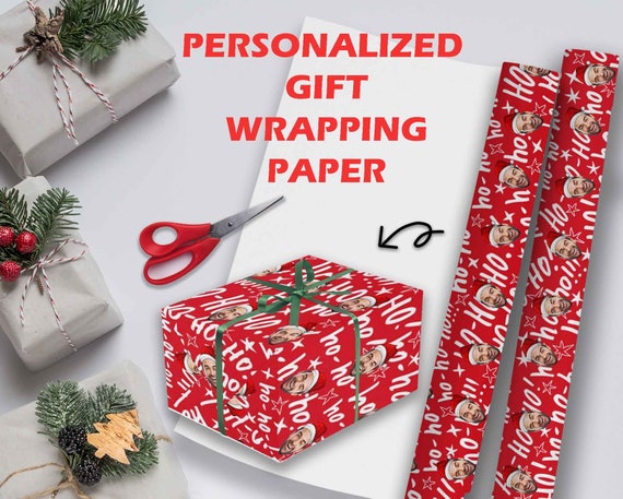 Papier demballage cadeau de Noël personnalisé, emballage de cadeaux  personnalisé avec visage, papier demballage cadeau découpable, emballage de  boîte personnalisé de Noël -  Canada