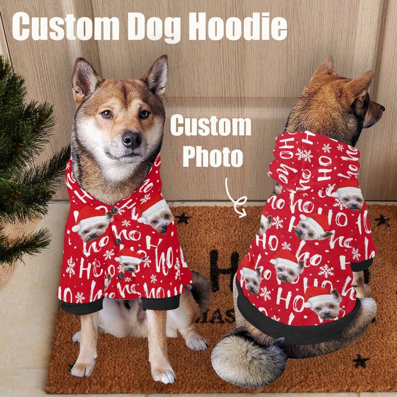 Photo Custom Pet Hoodie: Personalized Dog & Cat Clothing Bild 1