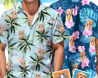 Custom Pet Hawaiian Shirt: Personalized Dog Cat Tropical Shirt