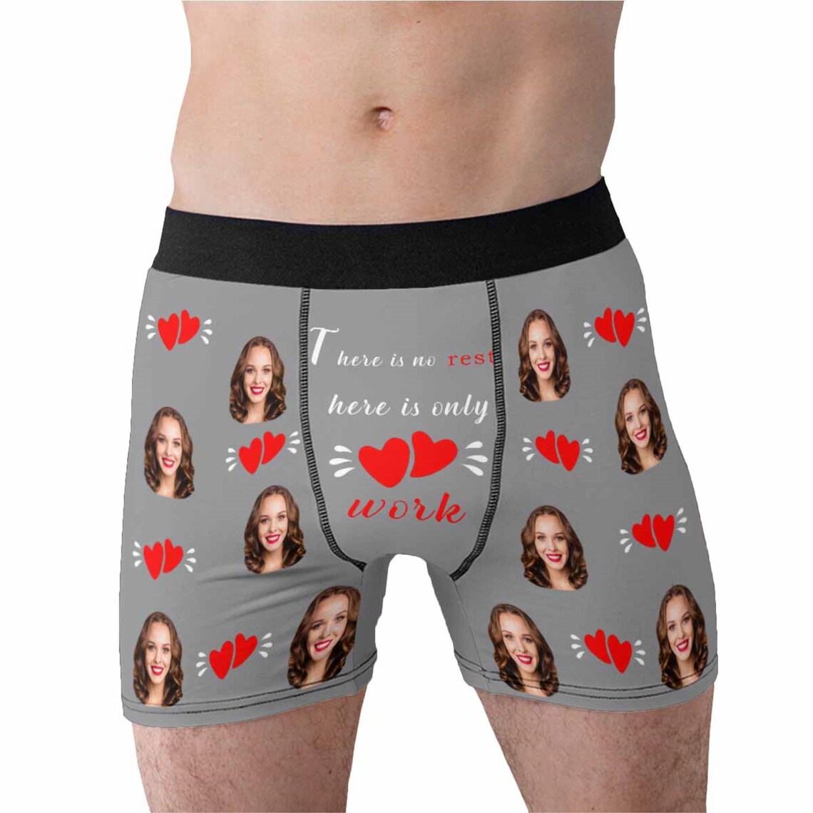 Personalized Boxers Briefs For Husband Custom Face Photo Etsy
