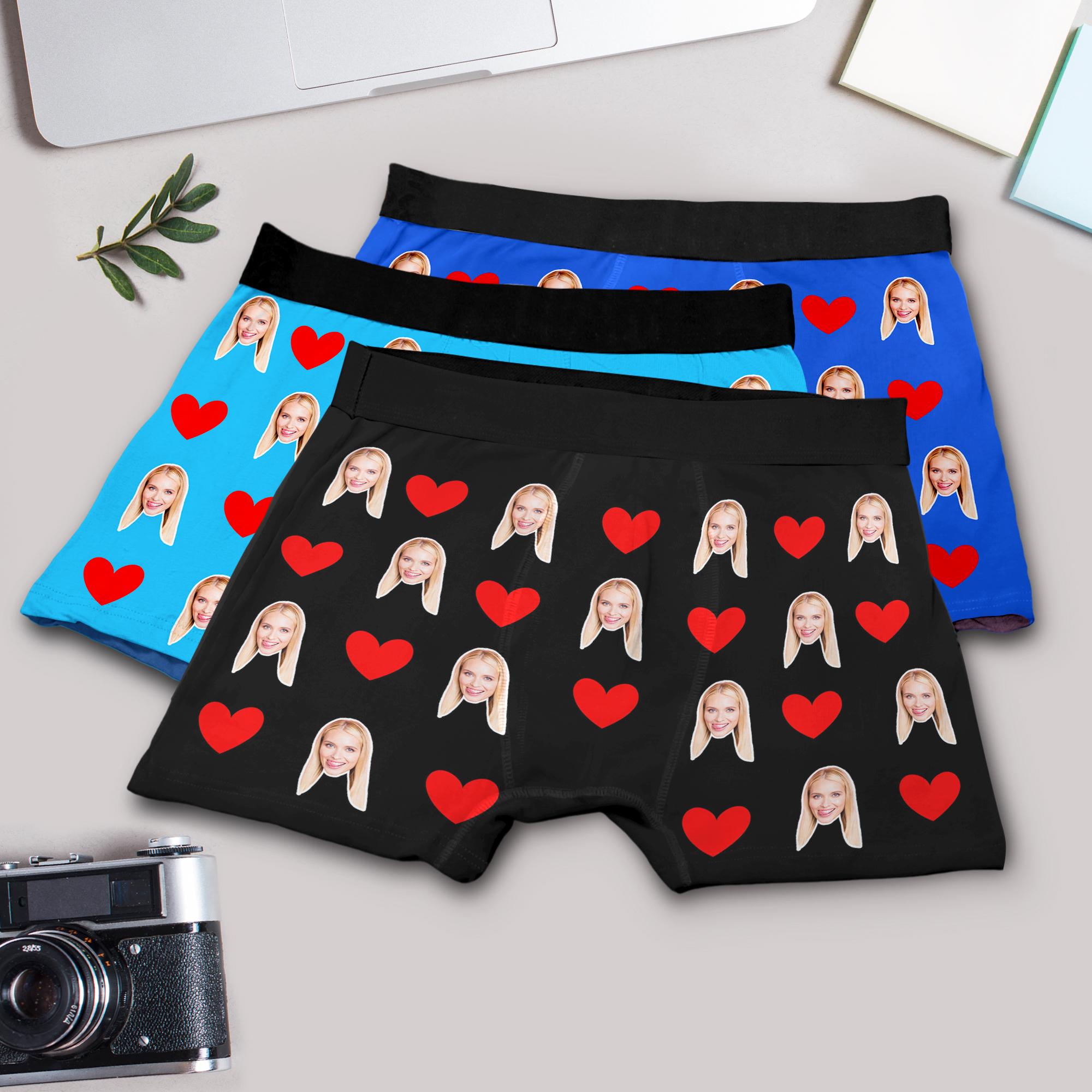 Custom Briefs Custom Face Boxer Briefs, Personalized Photo Underwear, Anniversary ...