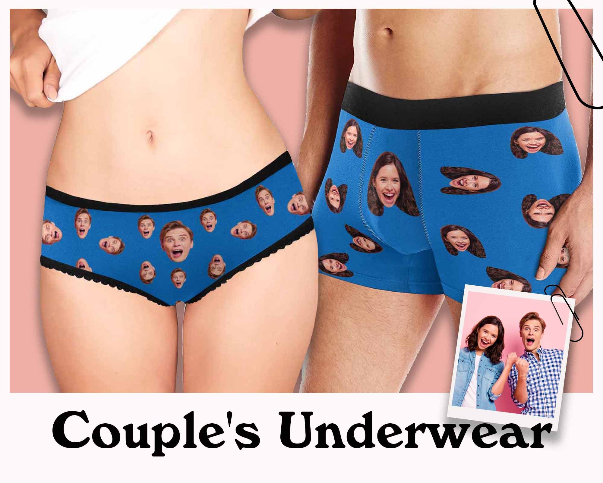 Picture Custom Couple Panties for Him, Custom Couple's Briefs With Face,  Best Christmas/wedding/anniversary Gifts, Funny Couple's Underwear -   Canada