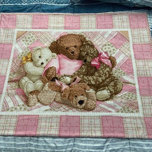 Baby Girl Teddy Bear Quilt