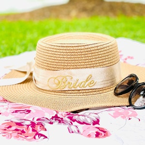 Personalisierter Hut, Strohhut, Brauthut, extra großer Hut, Panamahut, Fedora Hut, Sonnenhut, Borsalino Hut, Sommerhut, Geschenk für Frau, Freundin