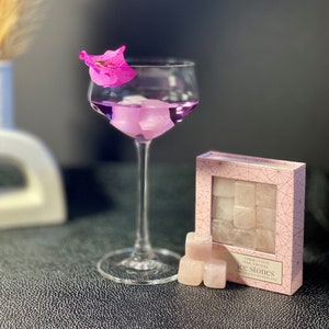 Rose quartz ice stones, pink quartz, pink crystals, whiskey ice stone, Manifesting Love Crystals,Crystals for romance, Love and Attraction