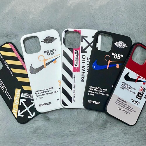 Iphone 11 12 Nike K Off White Cases Etsy