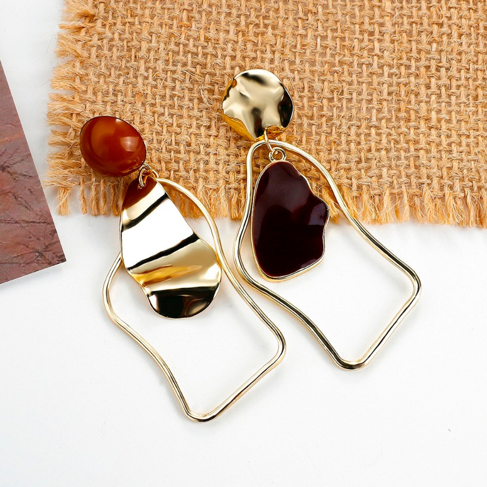 EXPEN Irregular Women Earrings Temperament Korean Style Earrings...