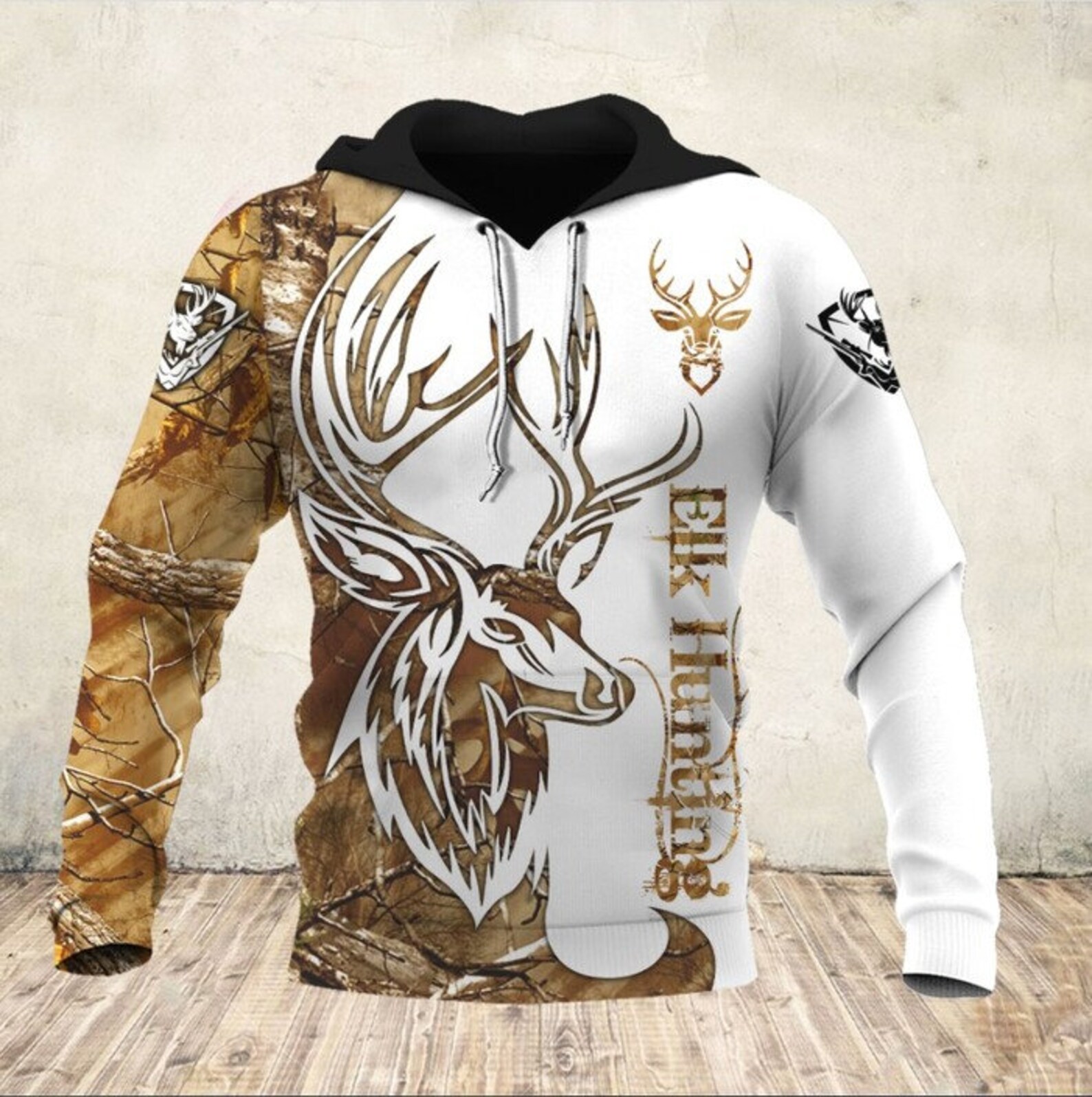 ELK Hunting Logo Hoodie 3D Unisex S5XL All Over Printed Etsy