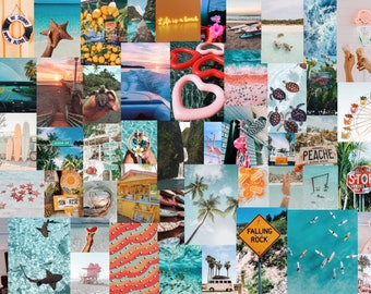 65 Photos DIGITAL Prints BLUE VSCO Positive Vibes Summer - Etsy
