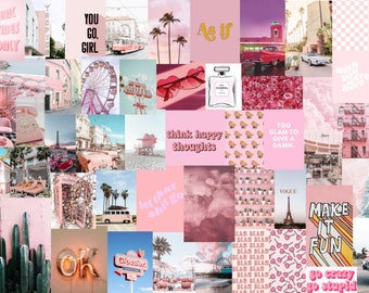 Boho Beige Trendy Aesthetic Wall Collage Kit Digital | Etsy