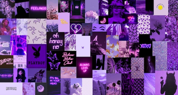 Download Black And Purple Aesthetic Vibe Wallpaper