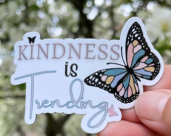 Handmade Kindness Butterfly Magnet: Boho Minimal Decor