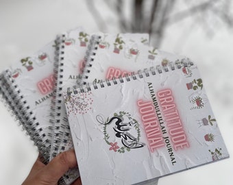 Gratitude journal/ Alhamdullillah journal comes with cactus pen, metal bookmark & sticker . Islam, blessed
