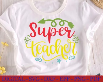 Download Superhero Teacher Svg Etsy