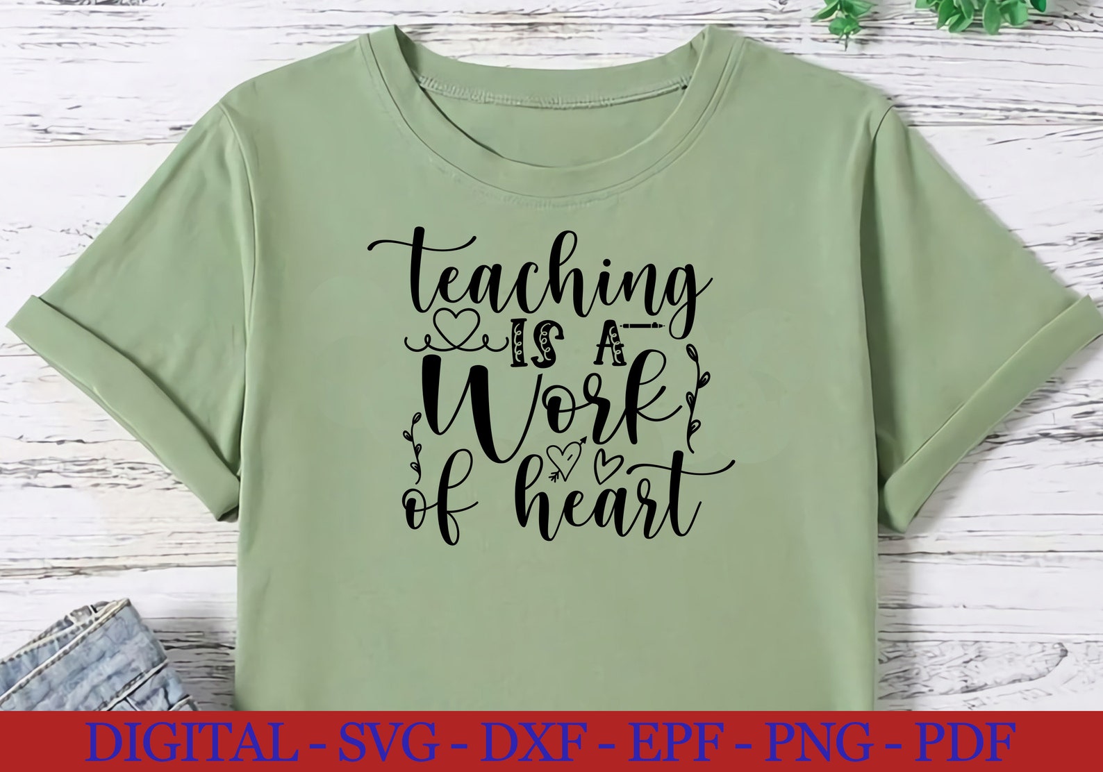 Download Teaching Is A Work Of Heart svg Best Teacher svg Teacher | Etsy